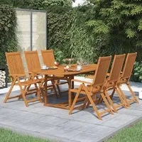 Aberdeen 7-Piece Outdoor Dining Set - Natural, Acacia Wood alternate view