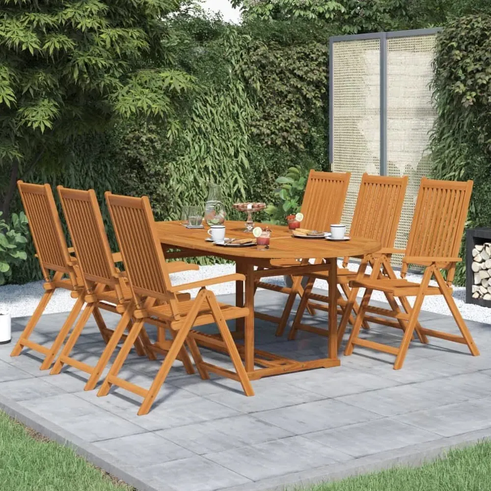 Aberdeen 7-Piece Outdoor Dining Set - Natural, Acacia Wood product