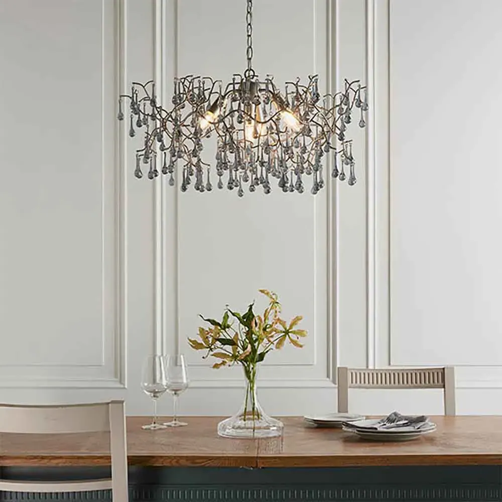 Aberdeen Glass Pendant Ceiling Light - Gold