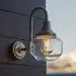 Aberdeen Outdoor Wall Light - Brushed Nickel, Clear Glass