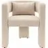 Abilene Fabric Armchair with Black Legs - Taupe