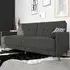 Abilene Sofa Bed with Oak Legs - Grey, Fabric
