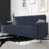 Abilene Sofa Bed with Oak Legs - Navy, Fabric