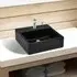 Abingdon Square Countertop Basin Without Waste 380mm - Black