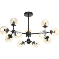 Abita 12 Bulbs Pendant Light - Black