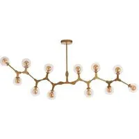 Abita 12 Bulbs Pendant Light - Gold