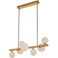 Abita 7 Bulbs Pendant Light - Gold