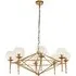 Abita 8 Bulbs Geo Pendant Light - Gold