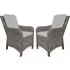 Abobo Dining Armchairs with Cushions - Grey, Rattan