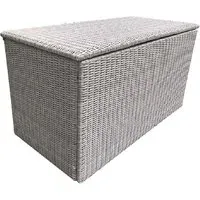 Abobo Outdoor Storage Box - Grey, Rattan