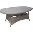 Abobo Oval Dining Table - Grey, Glass