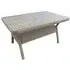 Abobo Small Rectangular Dining Table - Grey, Glass