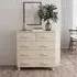 Abril 5-Drawer Chest of Drawers - Honey Brown, Pinewood
