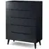 Abrina 5-Drawer Chest of Drawers - Anthracite, MDF