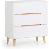 Abrina Chest of Drawers - White, Oak