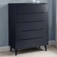 Abrina 5-Drawer Chest of Drawers - Anthracite, MDF alternate view