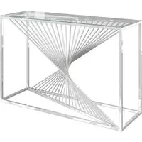 Absecon Console Table - Clear, Glass