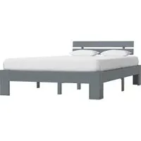 Absecon Double Bed Frame - Grey, Pine Wood