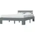 Absecon Double Bed Frame - Grey, Pine Wood