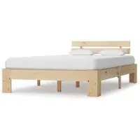 Absecon Double Bed Frame - Natural, Pine Wood