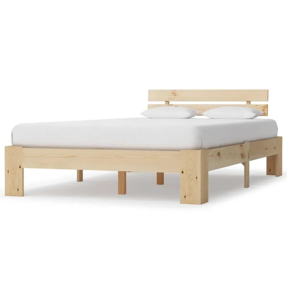 Absecon Double Bed Frame - Natural, Pine Wood