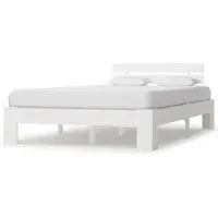 Absecon Double Bed Frame - White, Pine Wood