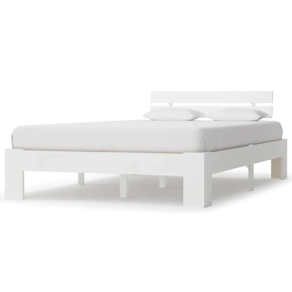 Absecon Double Bed Frame - White, Pine Wood