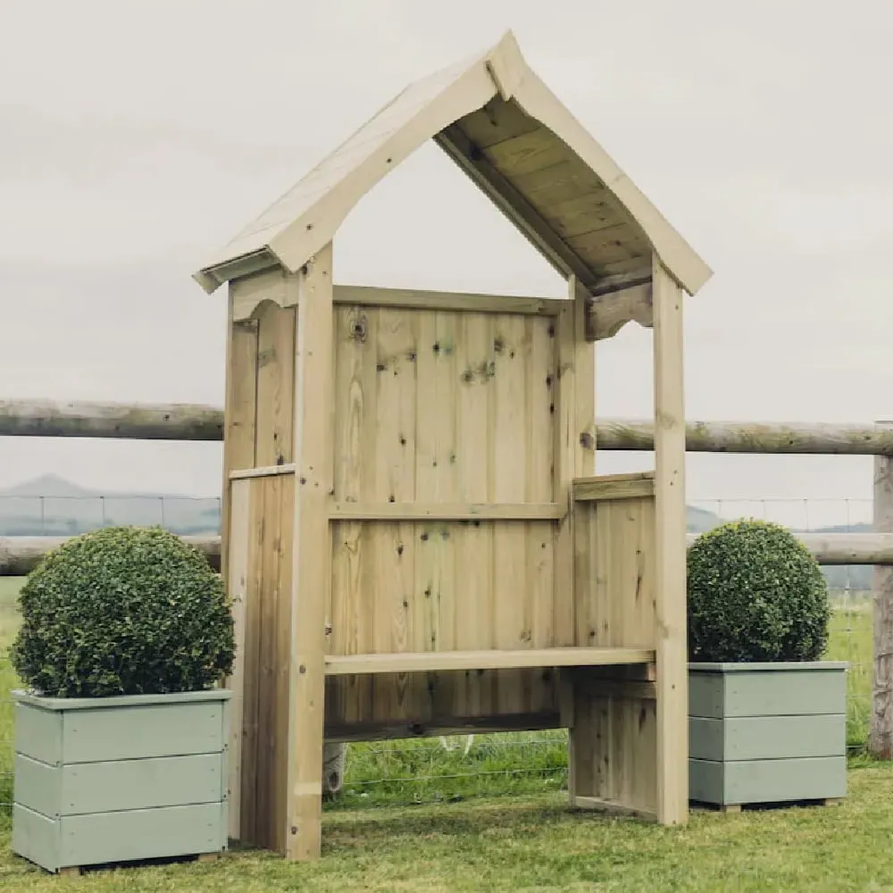 Absecon Garden Arbour with Bench - Natural, FSC Certified Wood product
