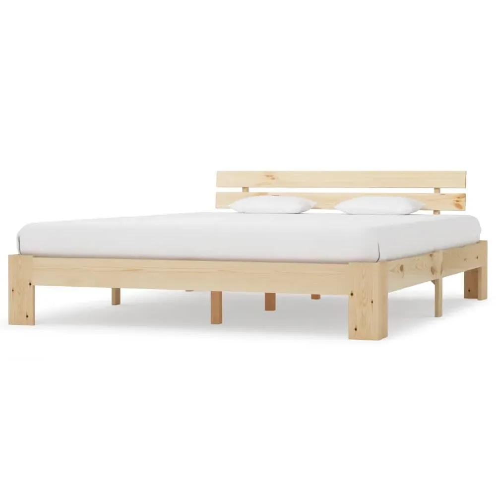 Absecon King Size Bed Frame - Natural, Wood