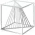 Absecon Side Table - Clear, Glass