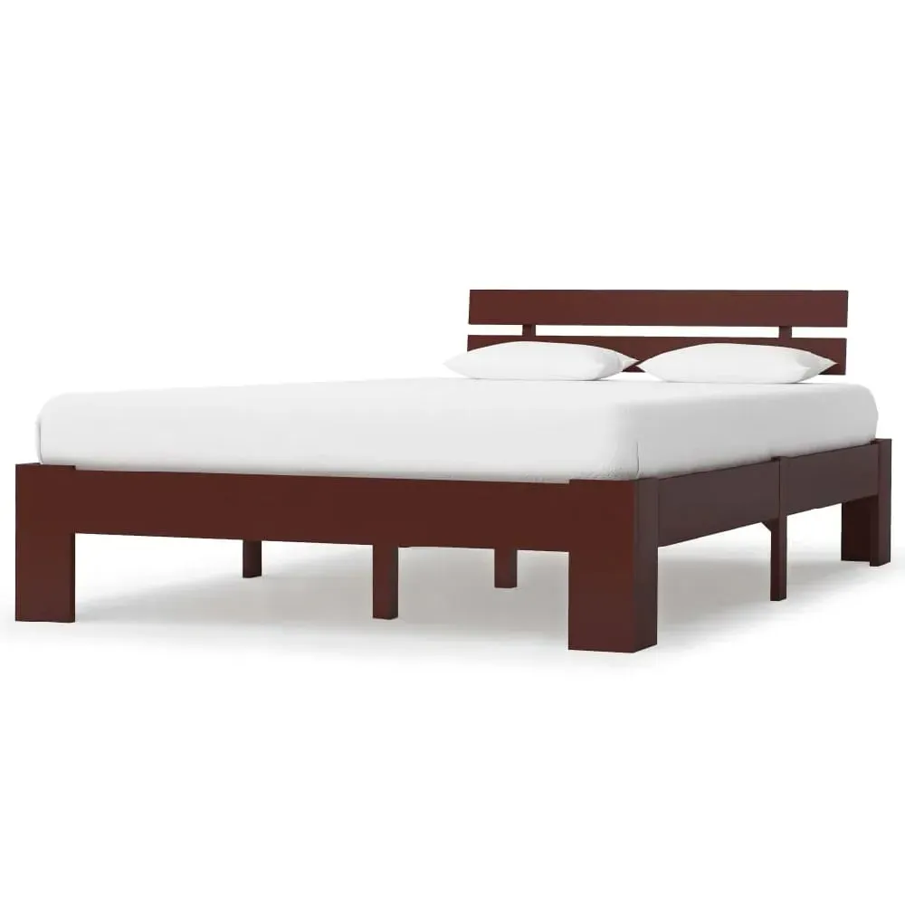 Absecon Small Double Bed Frame - Dark Brown, Wood image
