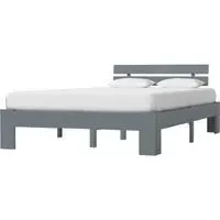 Absecon Small Double Bed Frame - Grey, Wood