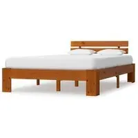 Absecon Small Double Bed Frame - Honey Brown, Wood