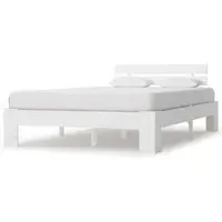 Absecon Small Double Bed Frame - White, Wood