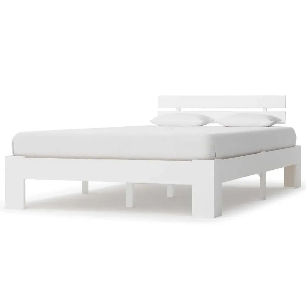 Absecon Small Double Bed Frame - White, Wood