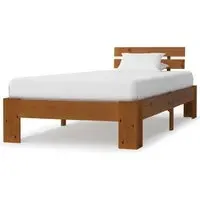 Absecon Small Single Bed Frame - Honey Brown, Wood