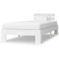 Absecon Small Single Bed Frame - White, Wood