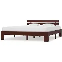 Absecon Super King Size Bed Frame - Dark Brown, Wood