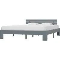Absecon Super King Size Bed Frame - Grey, Wood