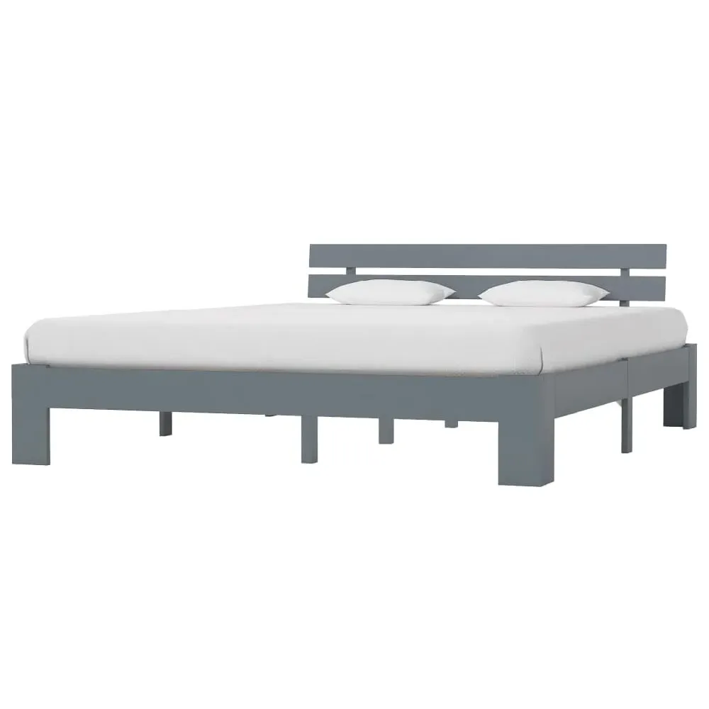 Absecon Super King Size Bed Frame - Grey, Wood