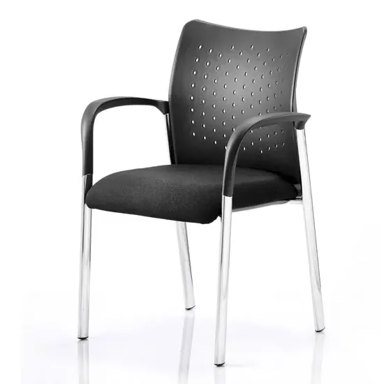 Academy Visitor Chair with Arms - Black, Fabric product
