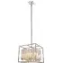 Acadia 4 Light Crystal Pendant Light - Chrome
