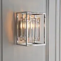 Acadia Crystal Wall Light - Chrome