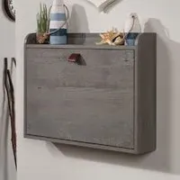 Acapulco Wall Hung Laptop Desk - Mystic Oak