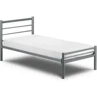 Accalia Single Bed Frame - Aluminium, Metal