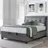 Accord Double Ottoman Bed with Storage - Grey, Fabric