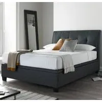 Accord King Size Ottoman Bed with Storage - Slate, Fabric