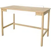 Accord Laptop Desk with 1 Drawer - Oak, Beige