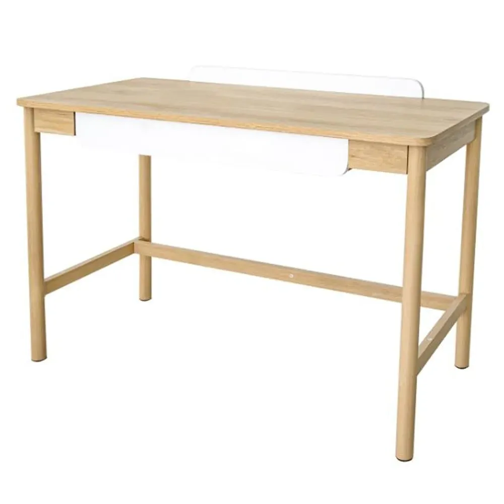 Accord Laptop Desk with 1 Drawer - Oak, Beige