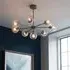 Accra 8 Lights Semi Flush Ceiling Light - Antique Brass